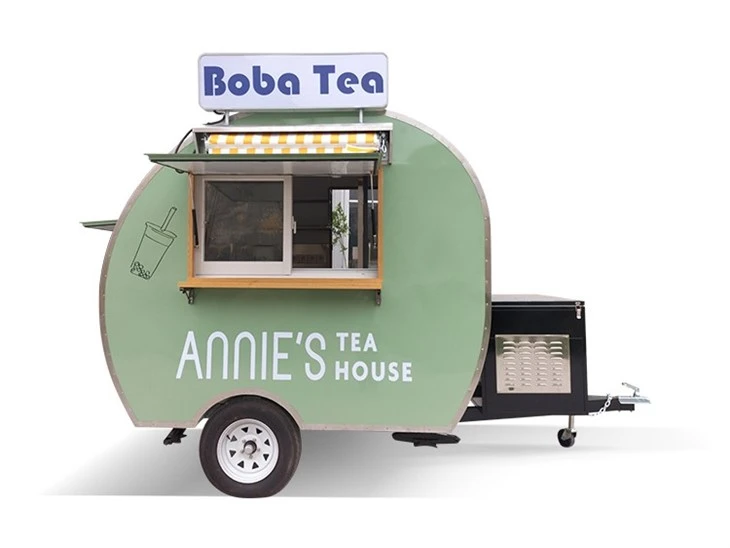 Vintage Bubble Tea Food Truck